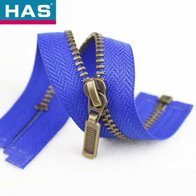 #3 #5 Blue Metal Zippers 2 Way Jacket Zippers For Clothing Accessories