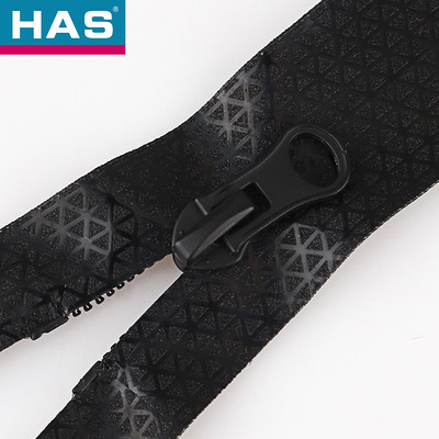 Auto Lock Black Waterproof Zipper #3 #5 Water Tight Zipper With Flexible Functionality