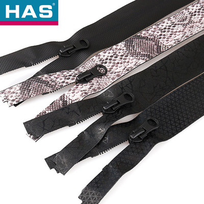Auto Lock Black Waterproof Zipper #3 #5 Water Tight Zipper With Flexible Functionality