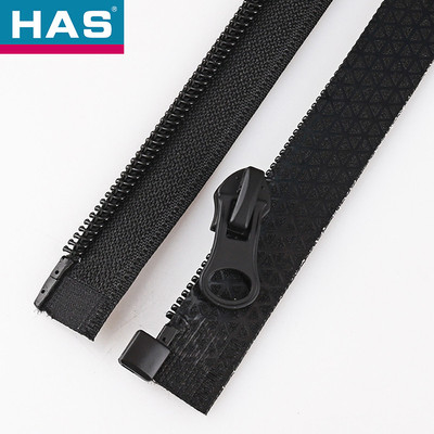 Auto Lock Black Waterproof Zipper #3 #5 Water Tight Zipper With Flexible Functionality