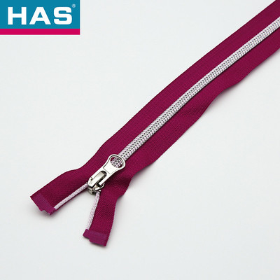 Lightweight Nylon Zippers Customized Nylon Separating Zippers Water Resistant