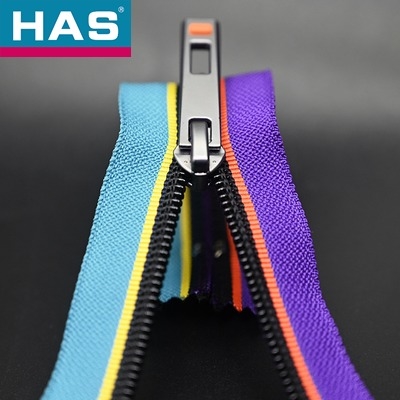 #3 #5 Multi-color Woven Nylon Zipper Open-end for Garment or Luggage
