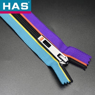 #3 #5 Multi-color Woven Nylon Zipper Open-end for Garment or Luggage