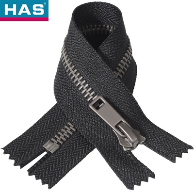 #5 Gunmetal Yellow Brass Y-Shaped Teeth Closed End Metal Zipper for Garment