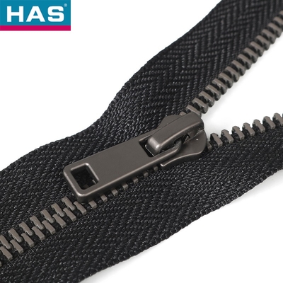 #5 Gunmetal Yellow Brass Y-Shaped Teeth Closed End Metal Zipper for Garment