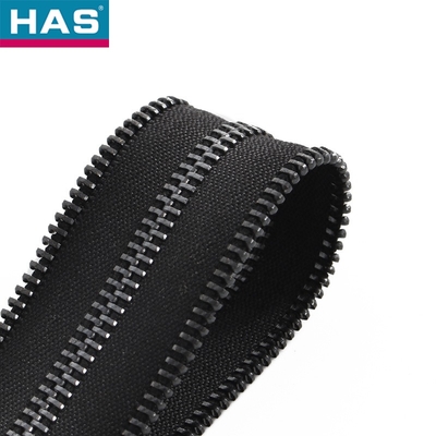 Garment Zipper Four-Sided Teeth Zipper for Clothing in Copper Metal