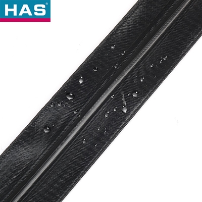 #8 Waterproof Black Nylon Double Ended Zipper In Garment Or Bags