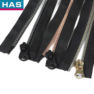 #5 Eco-Friendly Matt Silver Metal Resin Zipper for Shoes or Garment