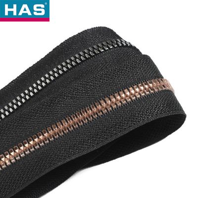 #5 Eco-Friendly Matt Silver Metal Resin Zipper for Shoes or Garment