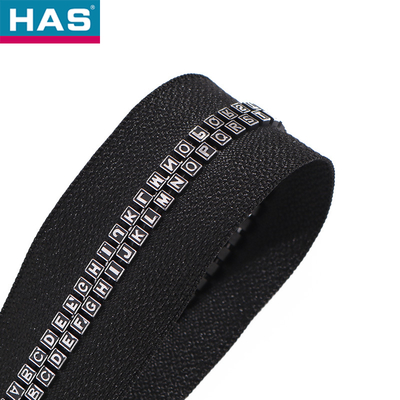 #5 Plastic Zipper with Open-end and Square Letter Teeth For Clothing