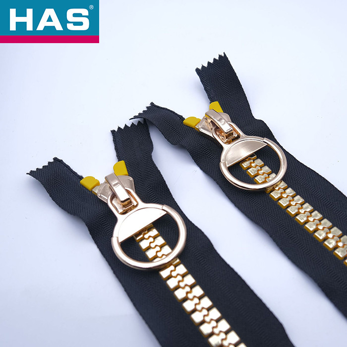 Resin Black Gold Zipper #3 #5 #8 #10 Metallic Gold Zipper for Handbags