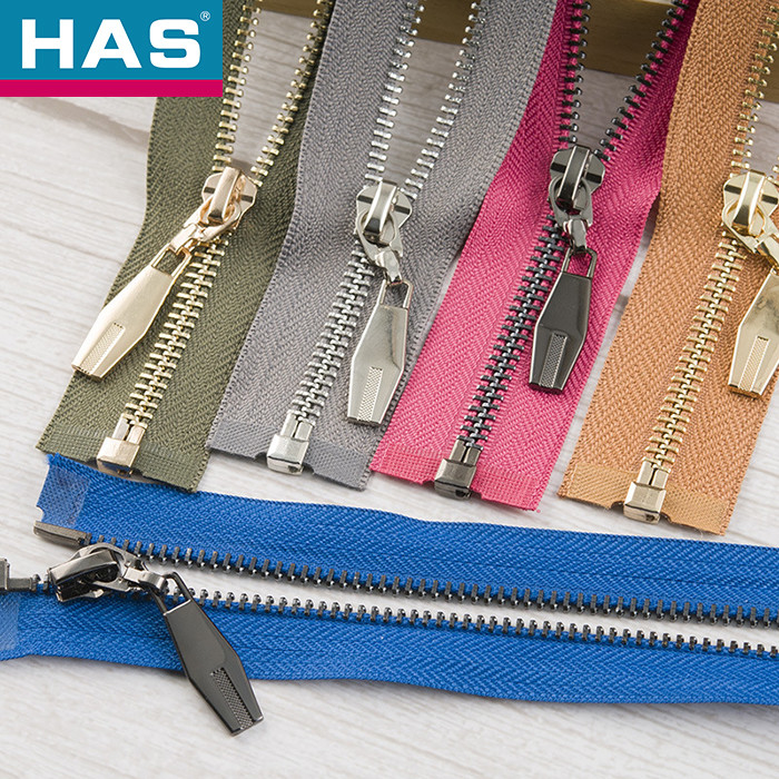 Customized Gold Metal Zipper Eco Friendly Open End Metal Zip #5
