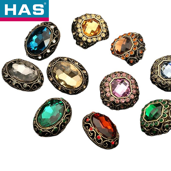 Colorful Metal Coat Button 18mm / 23mm Decorative Coat Buttons