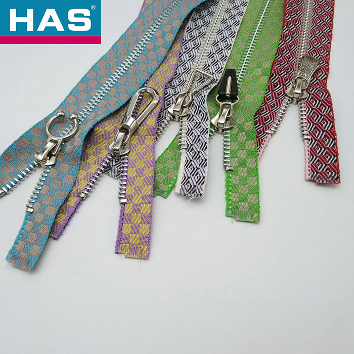 Customizable Metal Zippers 30 Inch Heavy Duty Jacket Zipper Two Way