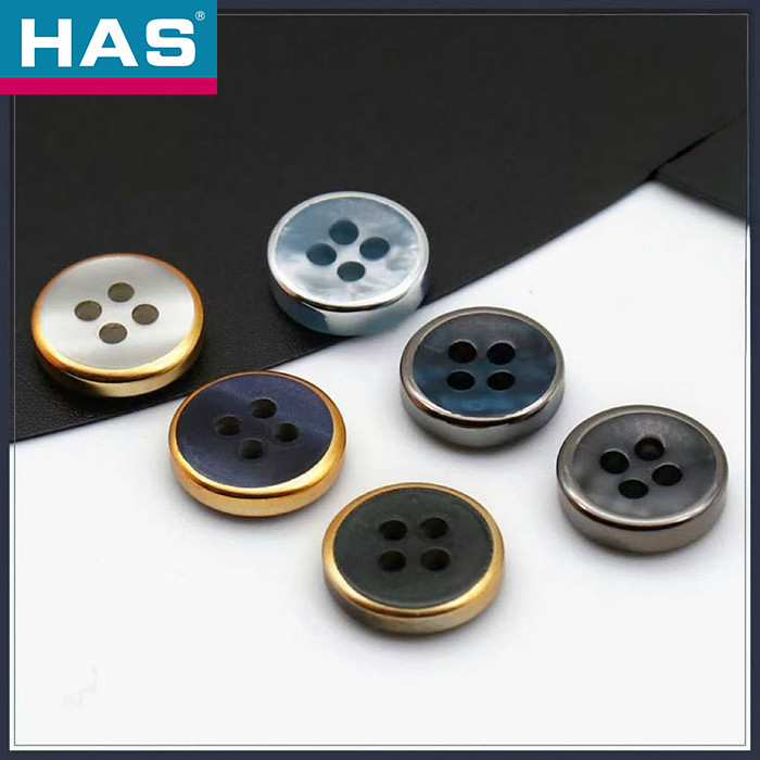 Custom Plastic Buttons Durable Plain Black Button Hypoallergenic Various Sizes