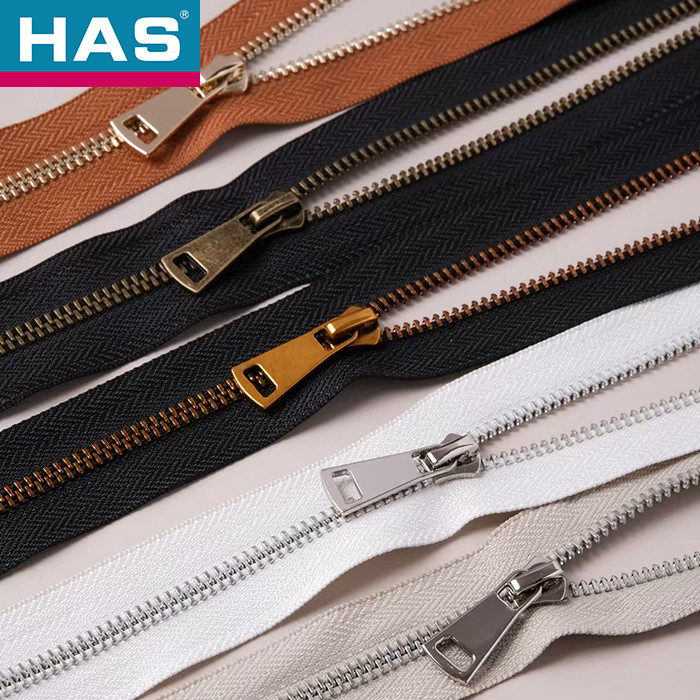 Clothing Metal Zippers #3 #5 #7 #8 #10 #12 Two Way Closed End Zipper For Clothing