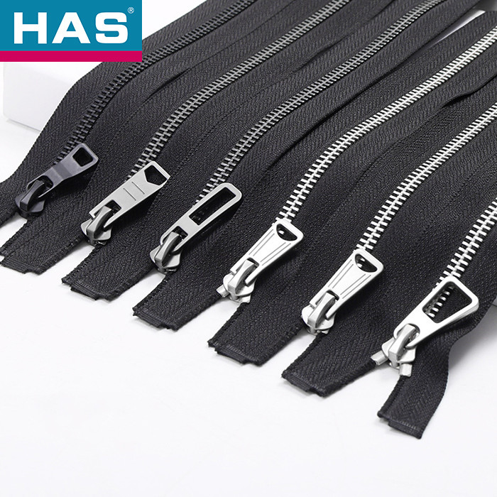 Y Teeth / Corn Teeth Metallic Zippers #3 #5 #7 #8 #10 #12 Double Ended Zipper
