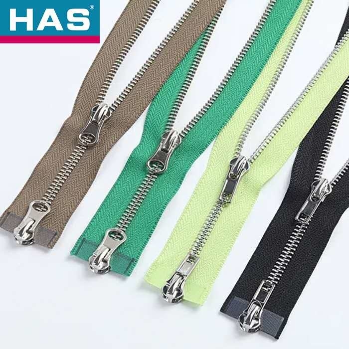 Custom Fashion Shining Two Ways Open End Smooth Sliding Nickel Zipper