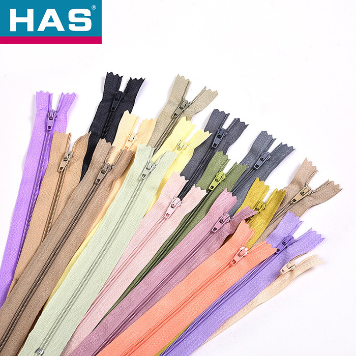 Convenient Shoes Nylon Zipper Garment Accessory With Any Color Teeth