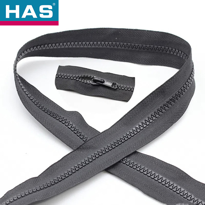 Recycled Black Nylon Zippers 8# For Tent Outdoor Roll