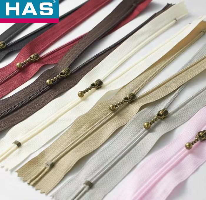 12-25cm Long Chain Nylon Zipper for Closed Jacket and Tent Teeth Run Smoothly