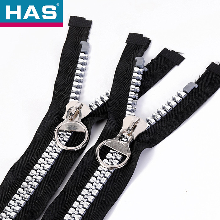 Silver Plastic Special Shiny Teeth Zipper Tailoring Accessories Sewing Plastic Zippers