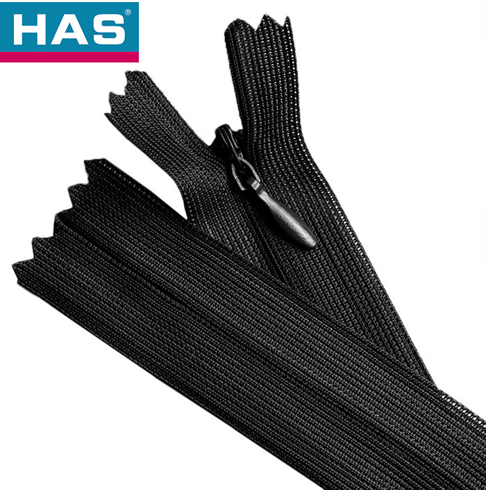 Dark Lock Mouth Nylon Invisible Zipper For Wedding Dress And Sofa In Nylon