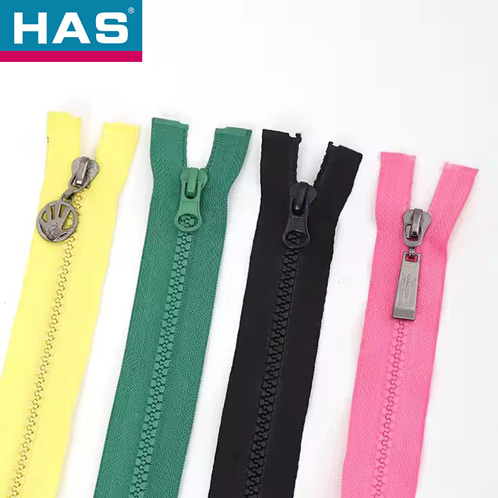 No.3/5/8/10 Resin Plastic Zipper Custom Open-end For Garment