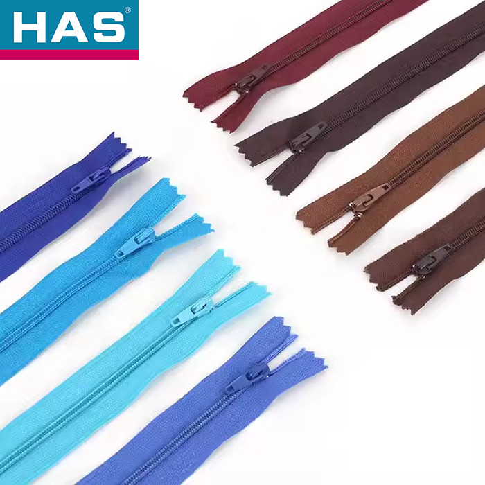 Zipper Coil Clothing Customized Close End Fashion Zipper With Slider Puller