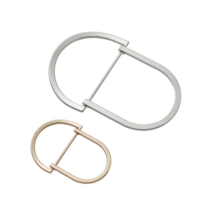 Garment Hardware Accessories Double D Ring Adjustable Buckle For Shoes Clothing Bags