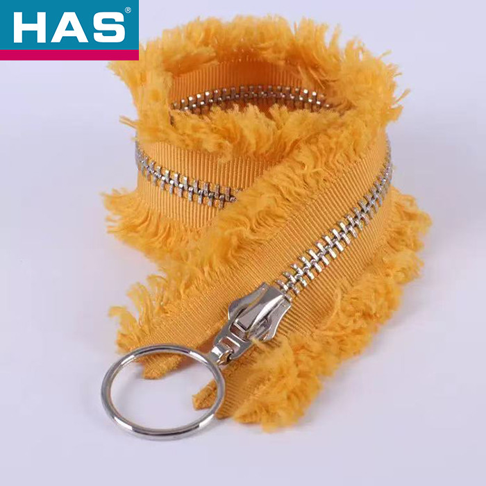 HAS #5 Bulky Yarn Zippers With Keyring Pulls For Handmade Crafts