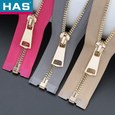 #5 Brown Garment Zippers 2 Way Separating Zipper Customizable