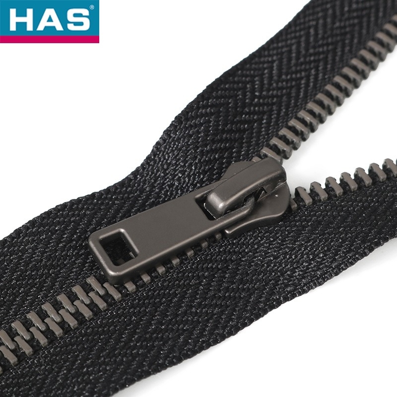 #5 Gunmetal Yellow Brass Y-Shaped Teeth Closed End Metal Zipper for Garment
