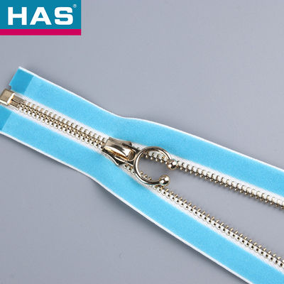 7 Metal Zipper Blue Pink Metal Dress Zippers For Garment Jacket