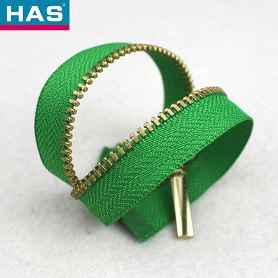 # 3 Metalowe mosiądz otwarte końcówki Custom Metal Zipper dla kurtek lub toreb