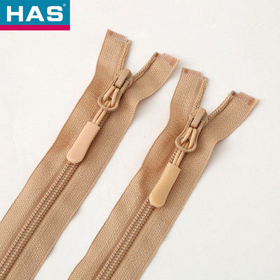 Fermeture à glissière en nylon légère avec des chaussures coulissantes séparantes Temps de production 10-15 jours